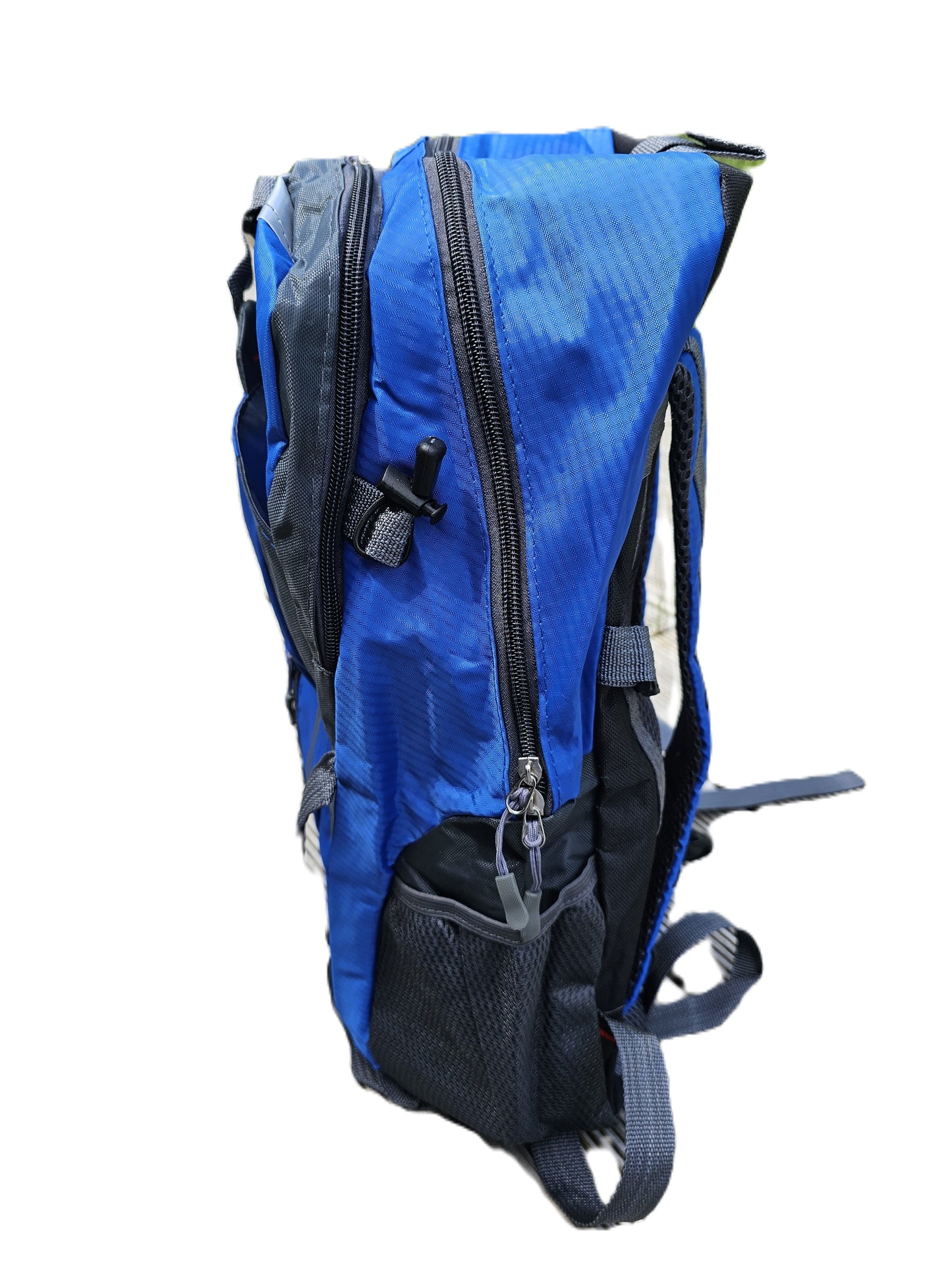 moderner, leichter und wasserfester Rucksack 40 l blau, für Wandern,Radfahren und Schule - father and daughter